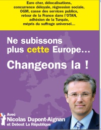 Souscription nationale pour la pr�paration des �lections  Europ�ennes de 2009.